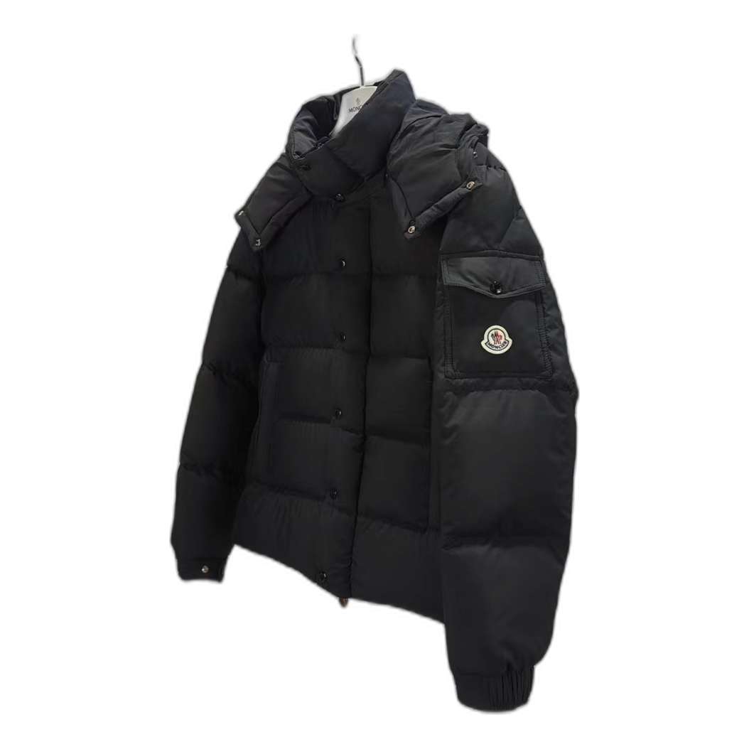 Moncler Maya Matte Hooded Puffer Jacket – Black | Iconic Style
