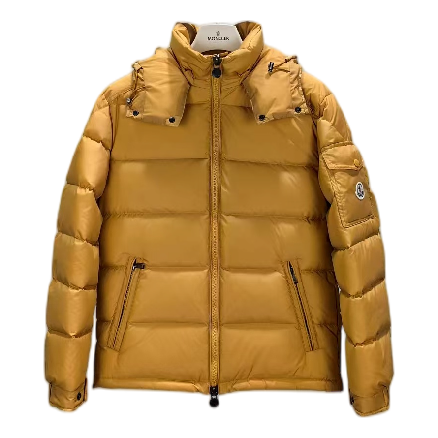 Moncler Maya Hooded Puffer Jacket – Yellow | Premium Down