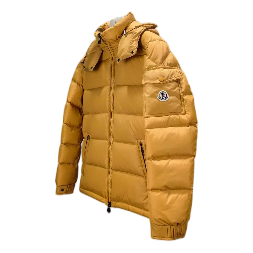 Moncler Maya Hooded Puffer Jacket – Yellow | Premium Down