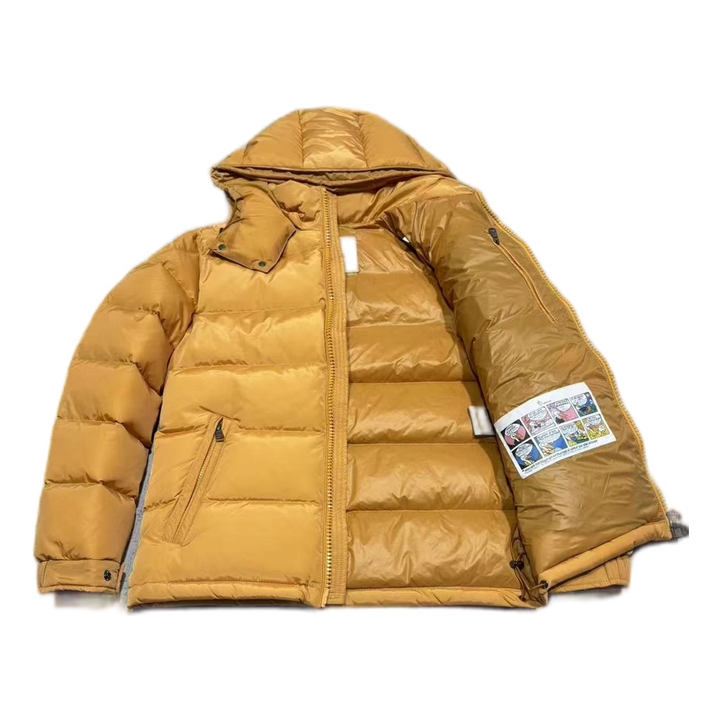 Moncler Maya Hooded Puffer Jacket – Yellow | Premium Down