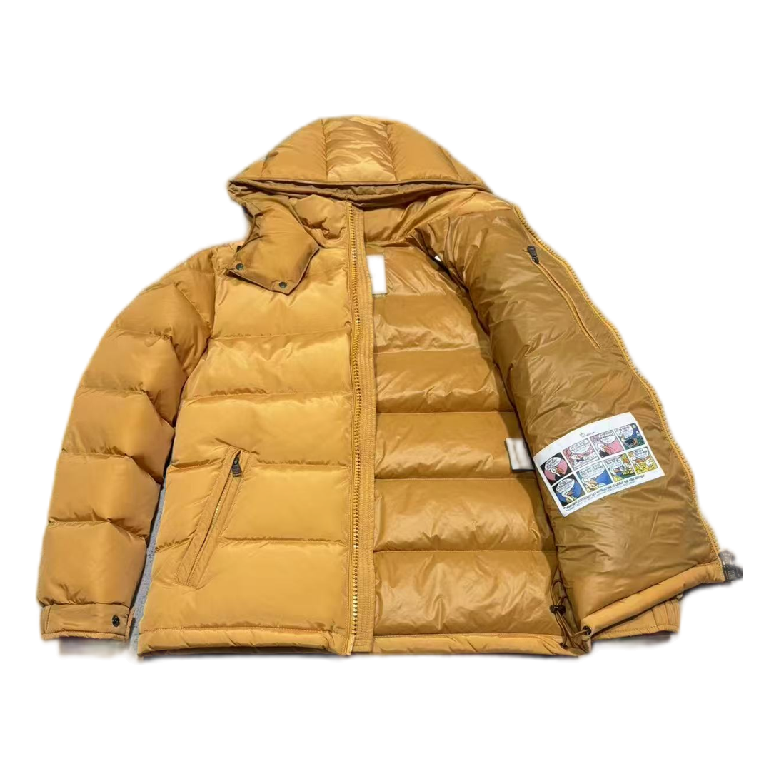 Moncler Maya Hooded Puffer Jacket – Yellow | Premium Down