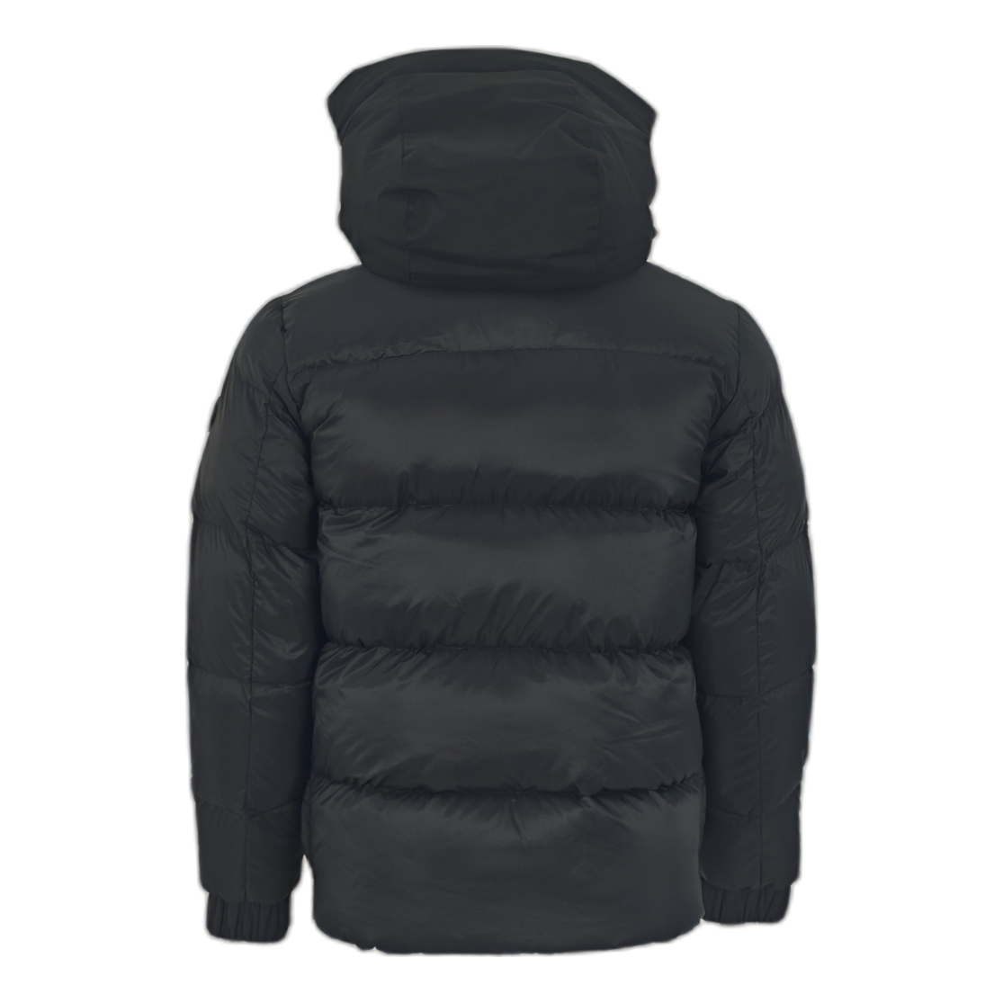 Moncler Tonal-Logo High-Collar Puffer Jacket – Black | Premium Down