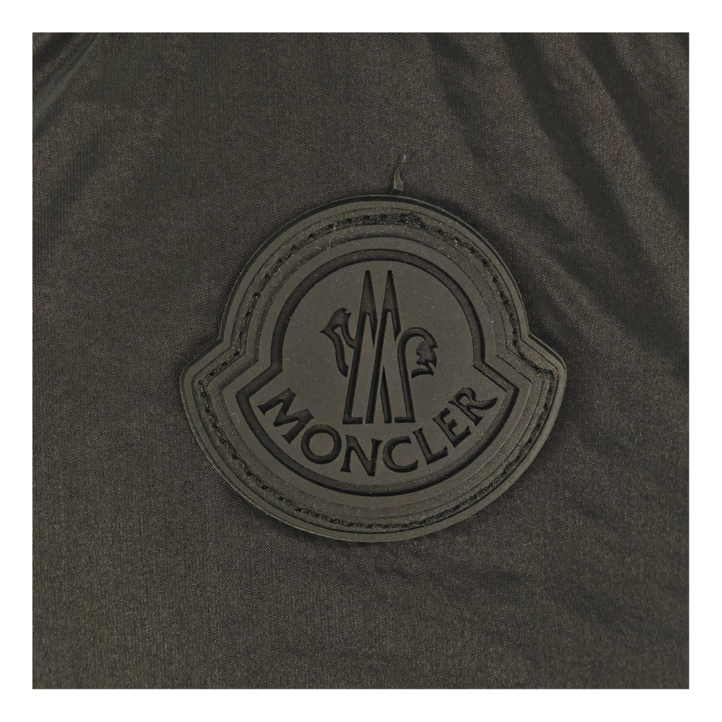 Moncler Tonal-Logo High-Collar Puffer Jacket – Black | Premium Down