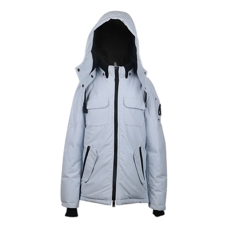Moose Knuckles Contrast-Pocket Hooded Winter Parka | Colour Block Edition