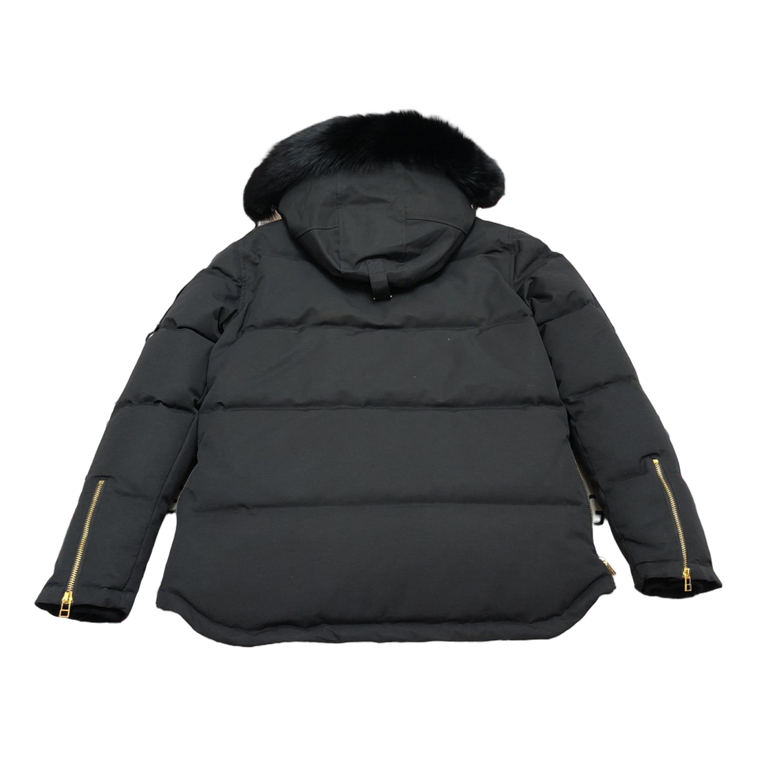 Moose Knuckles Gold 3Q Fur-Trim Puffer Jacket – Black | Canadian Down