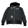 Moose Knuckles Patch-Detail Hooded Bomber – Black | Canadian Down