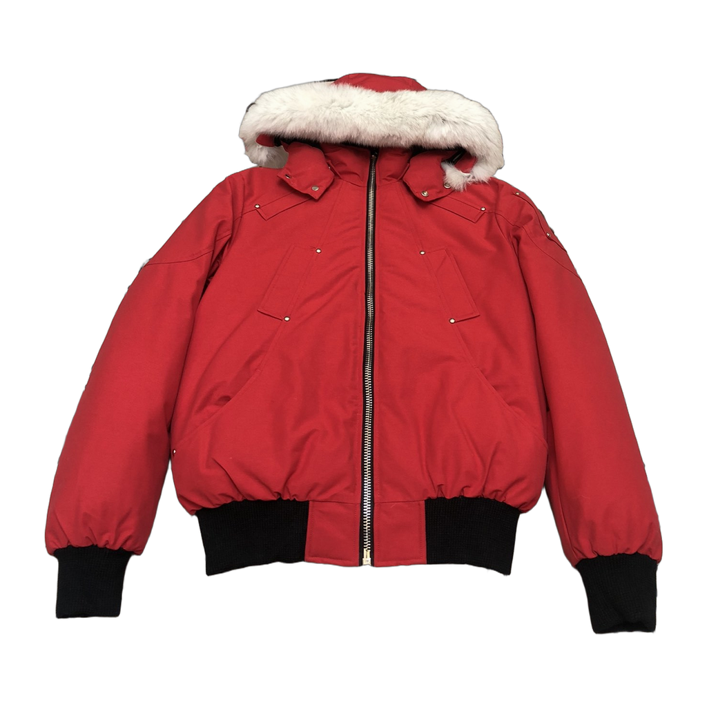 Moose Knuckles Men's Original Ballistic Shearling-Trim Bomber – Black | Original Edition