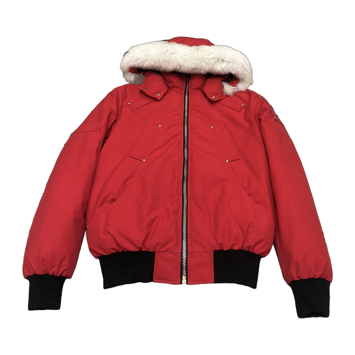 Moose Knuckles Men's Original Ballistic Shearling-Trim Bomber – Black | Original Edition