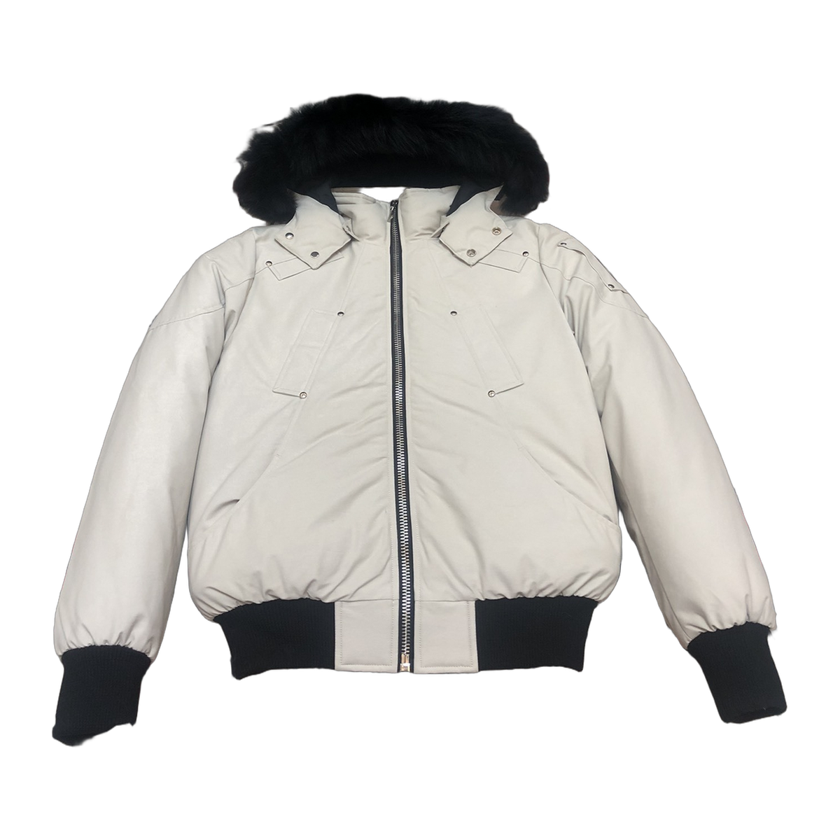 Moose Knuckles Men's Original Ballistic Shearling-Trim Bomber – Black | Luxury Edition