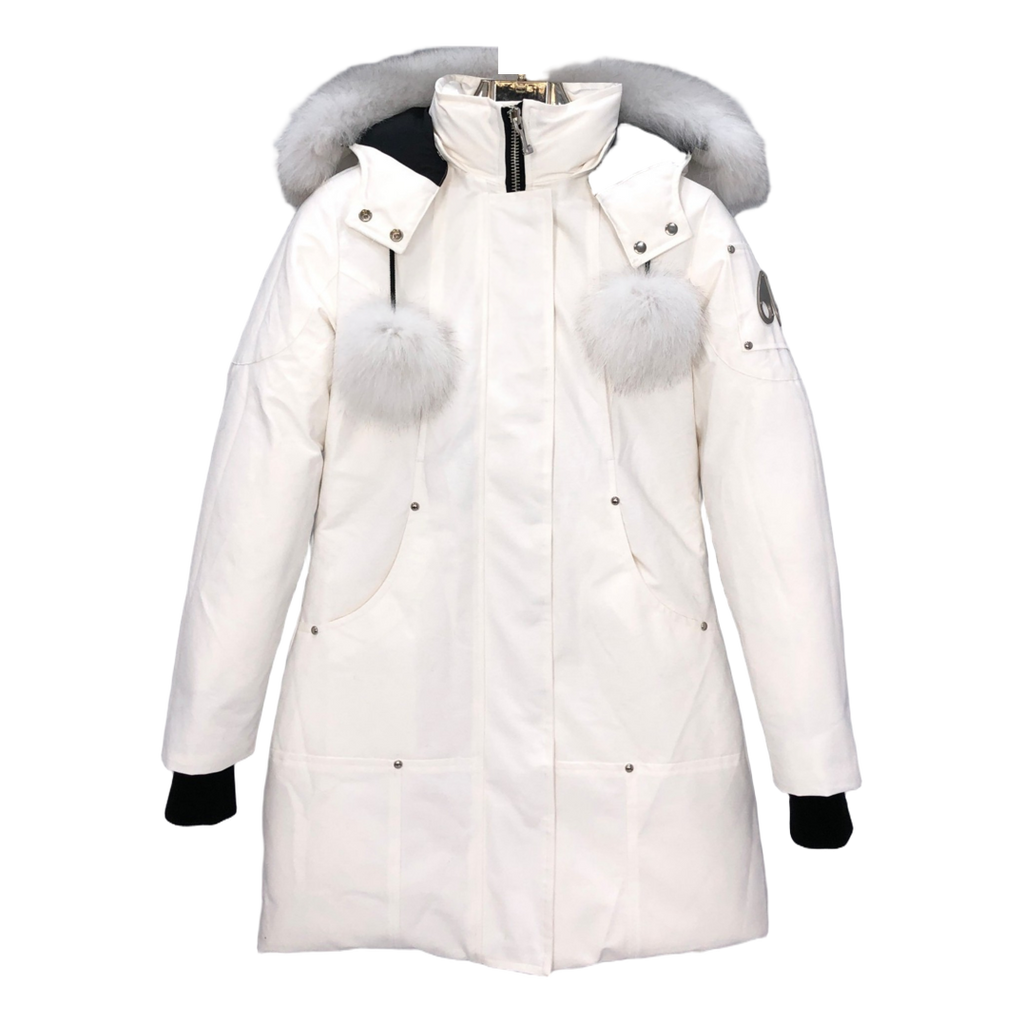 Moose Knuckles Stirling Parka – White Fur Trim | Canadian Down