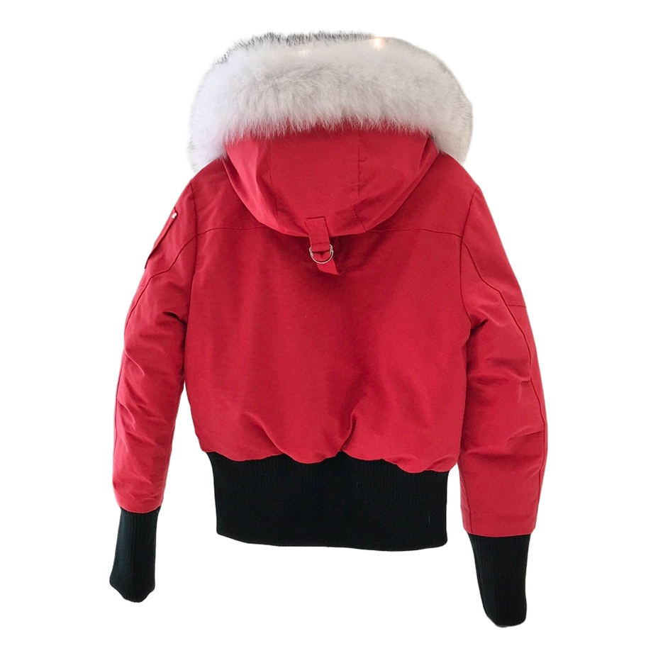 Moose Knuckles Debbie Fur-Trim Bomber Jacket | Coyote Fur Collar