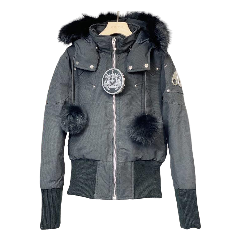 Moose Knuckles Debbie Fur-Trim Bomber Jacket | Canadian Down