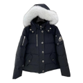Moose Knuckles Chest-Zip Fur-Trim Hooded Puffer Jacket | Coyote Fur Hood