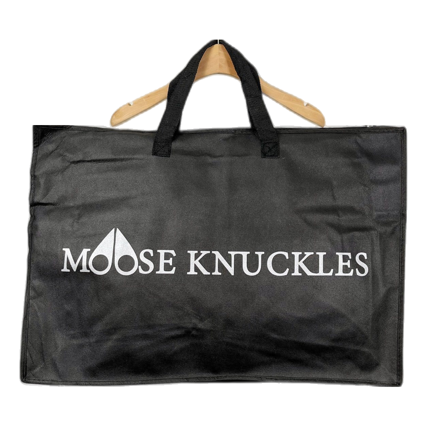 Moose Knuckles Gold Ballistic Fur-Trim Bomber – Black | Canadian Down