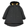 Moose Knuckles Gold-Lined Fur-Trim Long Parka – Black | Canadian Down