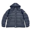 Moncler Sleeve-Pocket Hooded Puffer Jacket – Navy | Premium Down