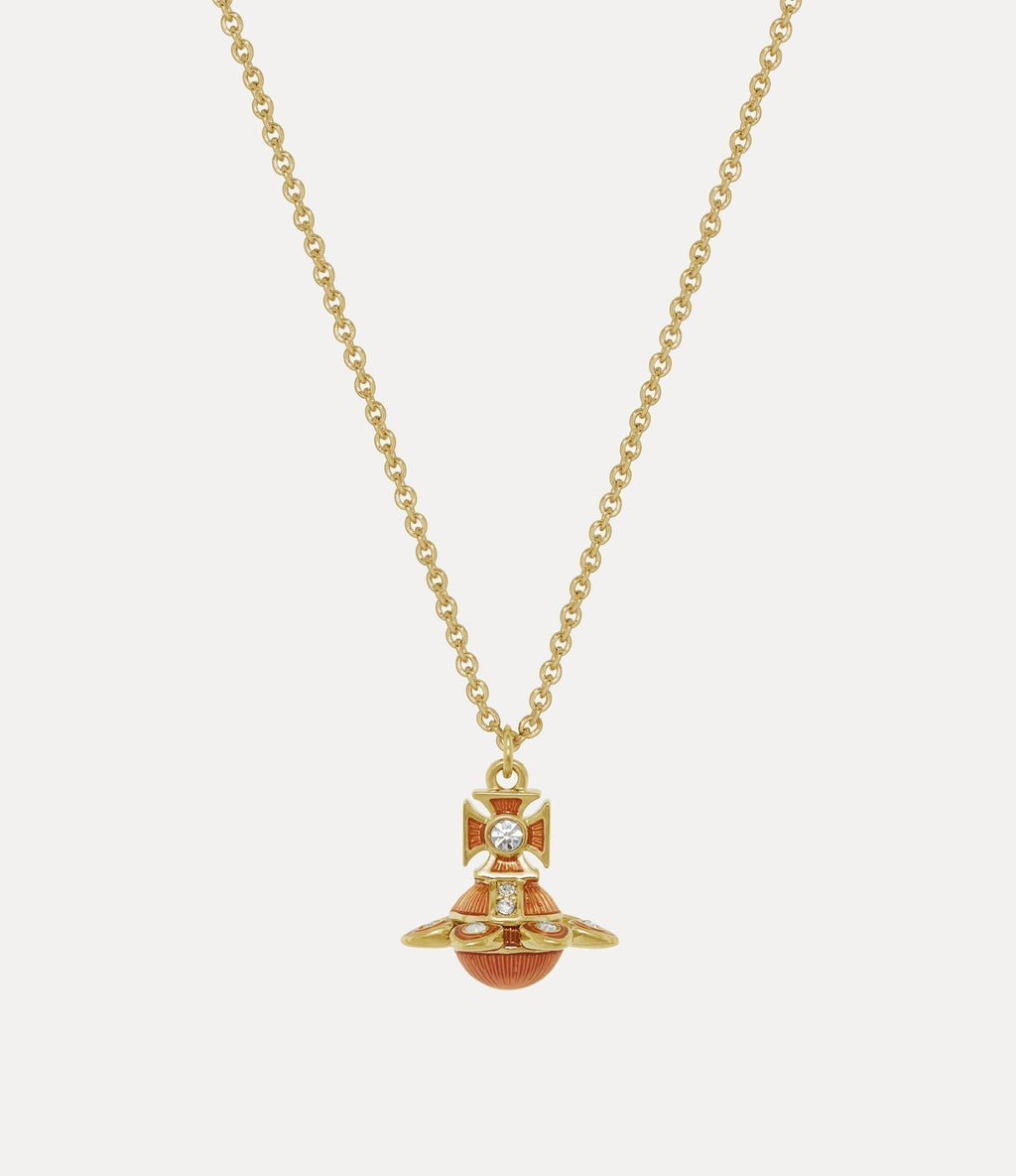 VIVIENNE WESTWOOD Capucine Platinum Pendant Necklace Brass(2 Colors)