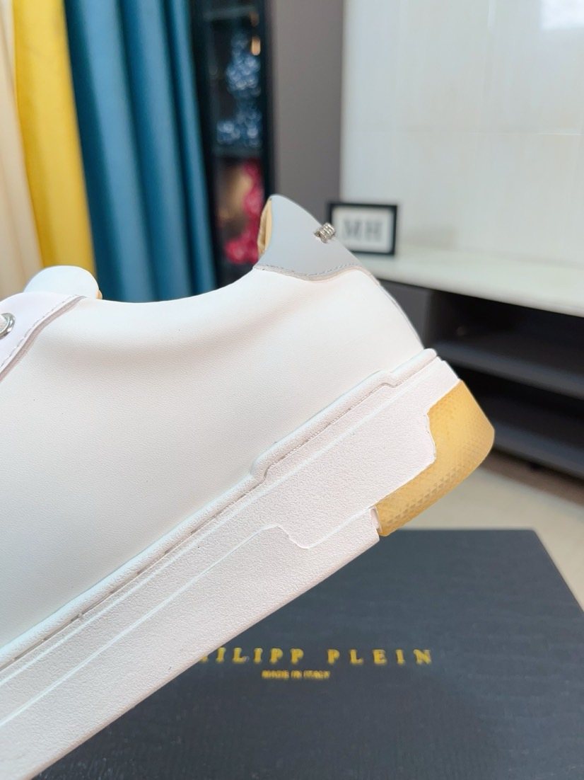 Philipp Plein White Gum Sole Sneakers