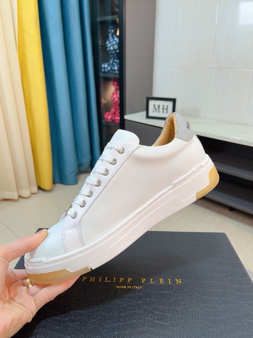 Philipp Plein White Gum Sole Sneakers