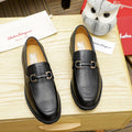 Ferragamo Black Bit Loafers - Rounded Toe