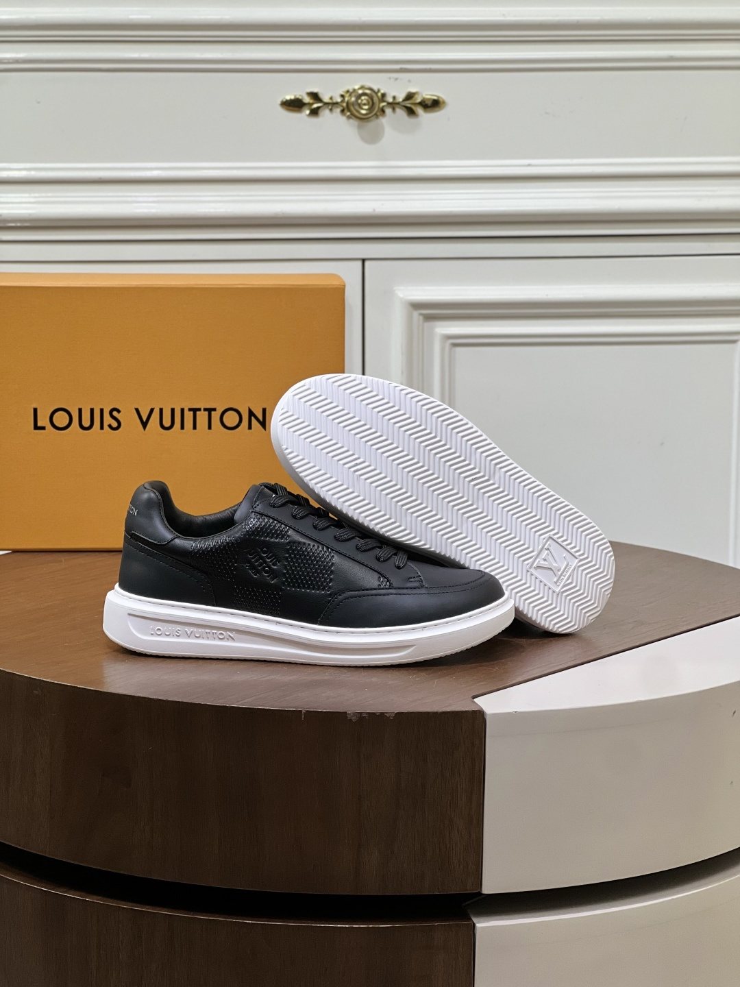 Louis Vuitton Black Low-Top Sneakers