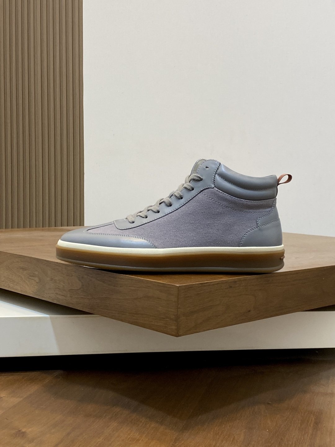 Loro Piana Paneled High-Top Sneakers