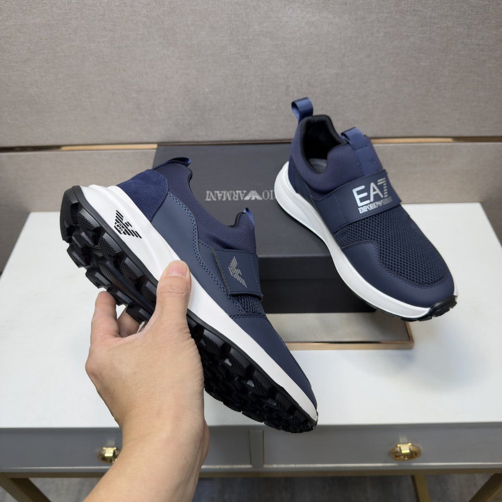 Emporio Armani EA7 Mesh Slip-On Sneakers
