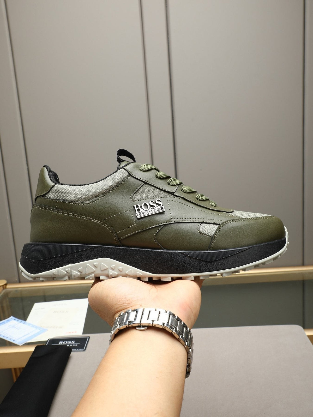 Hugo Boss Paneled Low-Top Sneakers