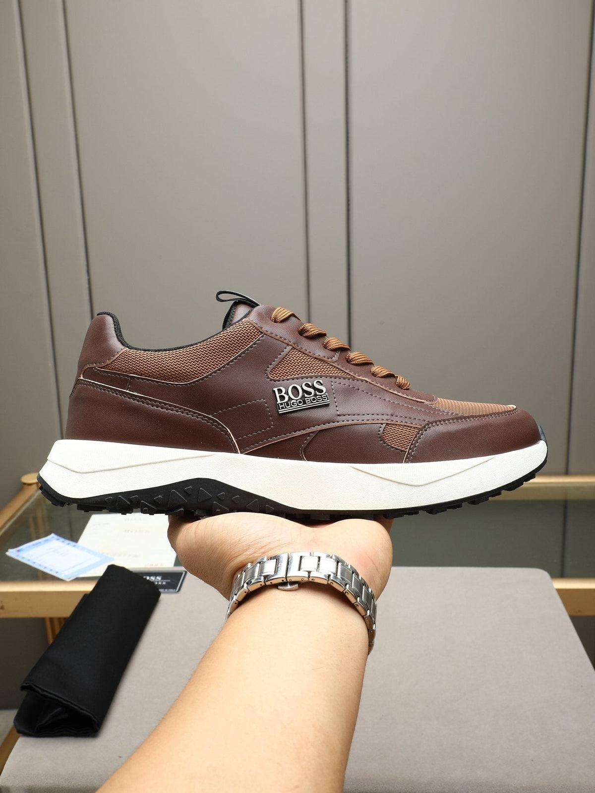 Hugo Boss Paneled Low-Top Sneakers
