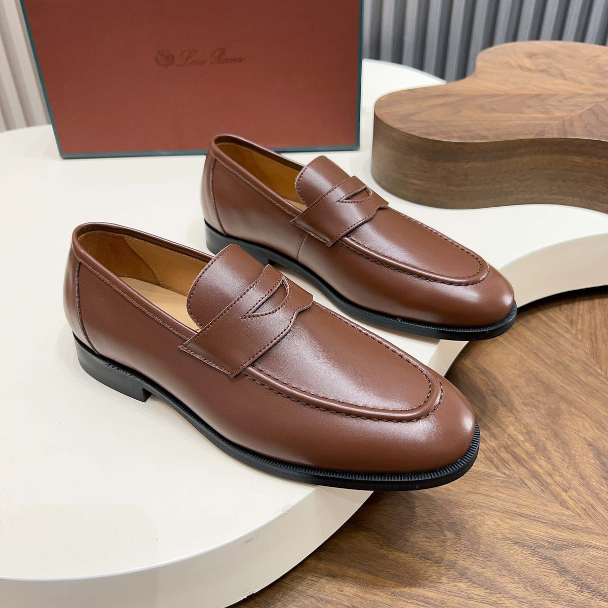 Men's Leather Penny Loafers