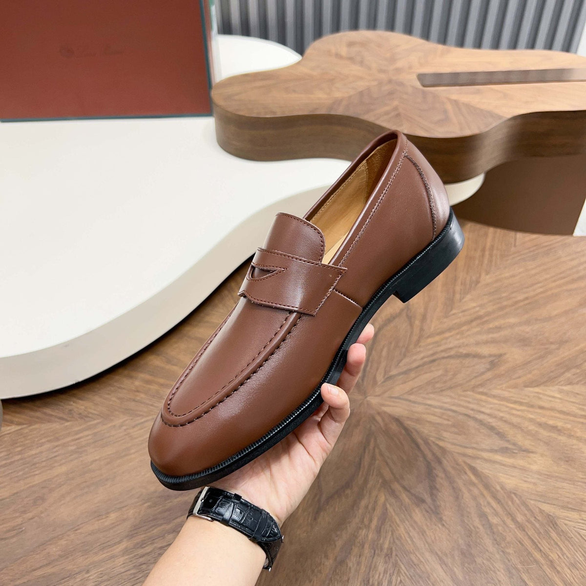 Men's Leather Penny Loafers