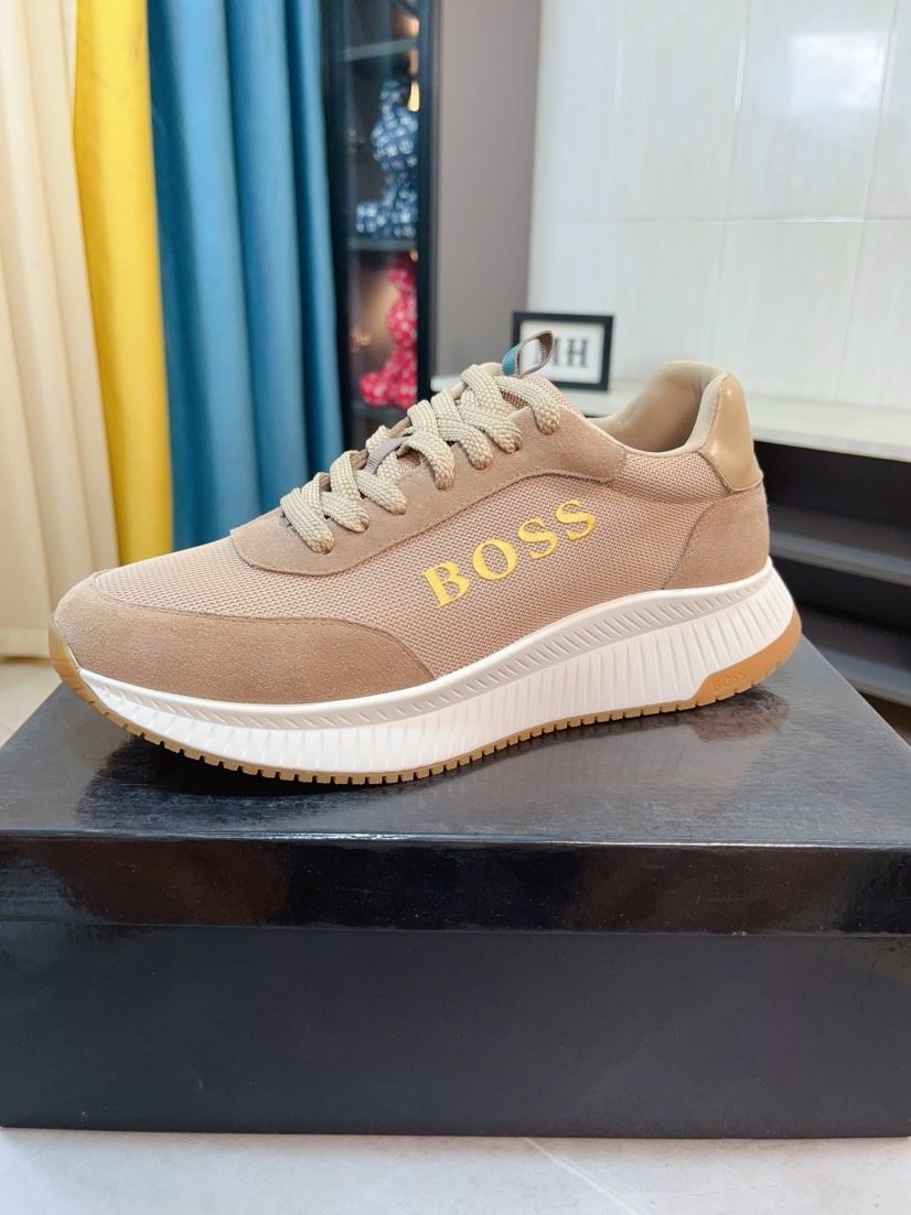 Hugo Boss Panelled Low-Top Sneakers