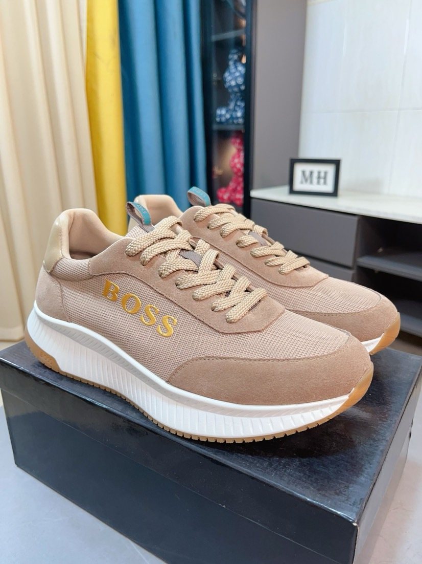 Hugo Boss Panelled Low-Top Sneakers