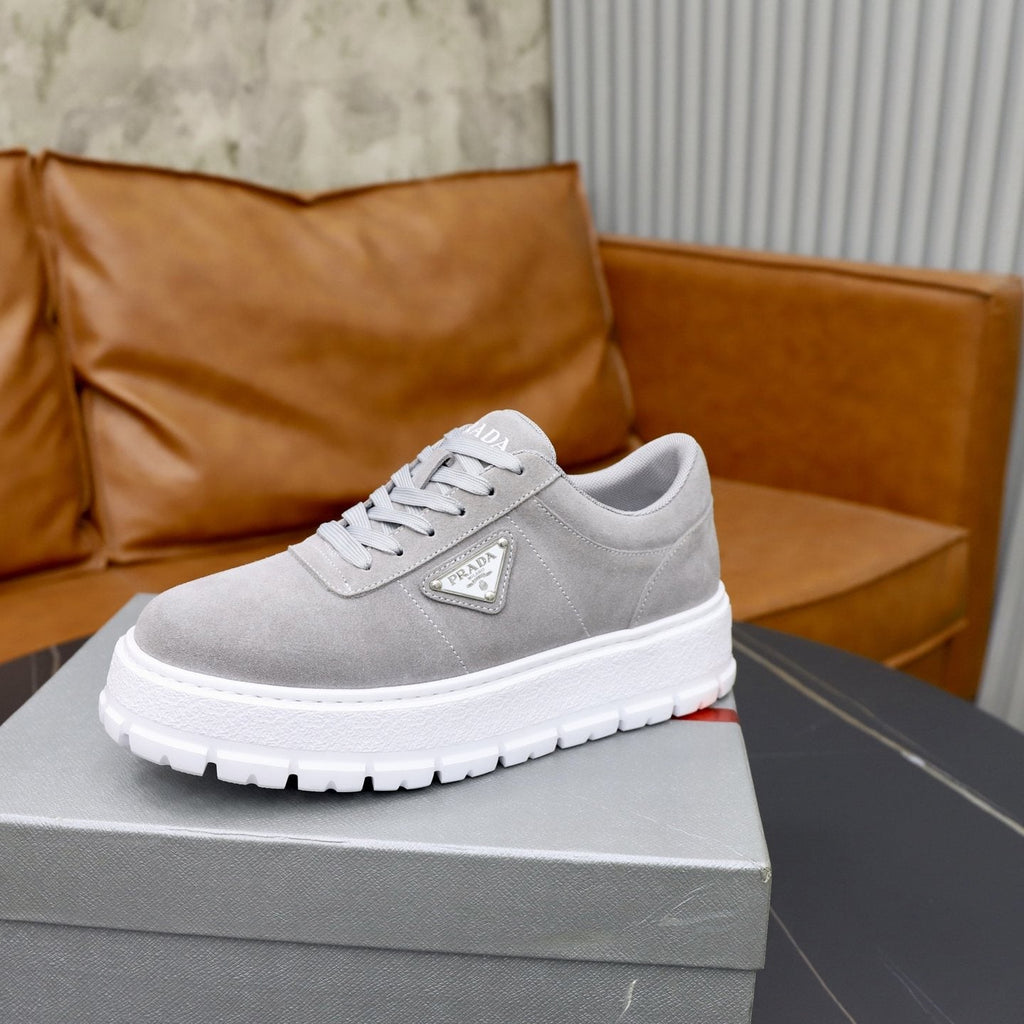 Prada Paneled Chunky-Sole Sneakers
