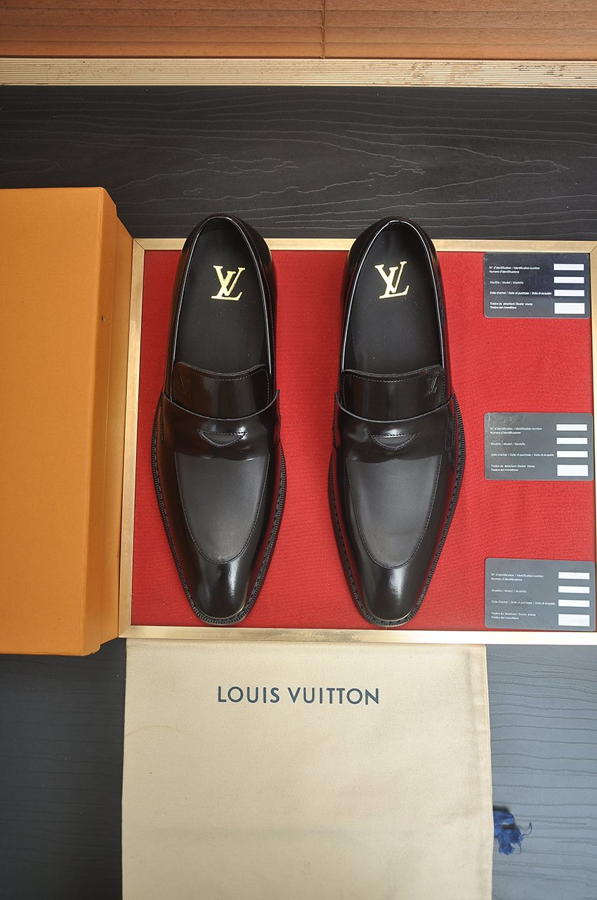 Louis Vuitton Checkered Buckle Loafers