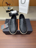 Zegna Men's Textured Slip-On Loafers