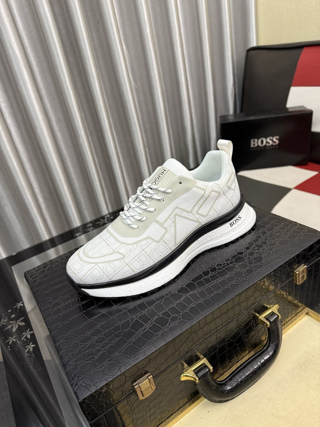Hugo Boss Men's Geometric Panel Sneakers