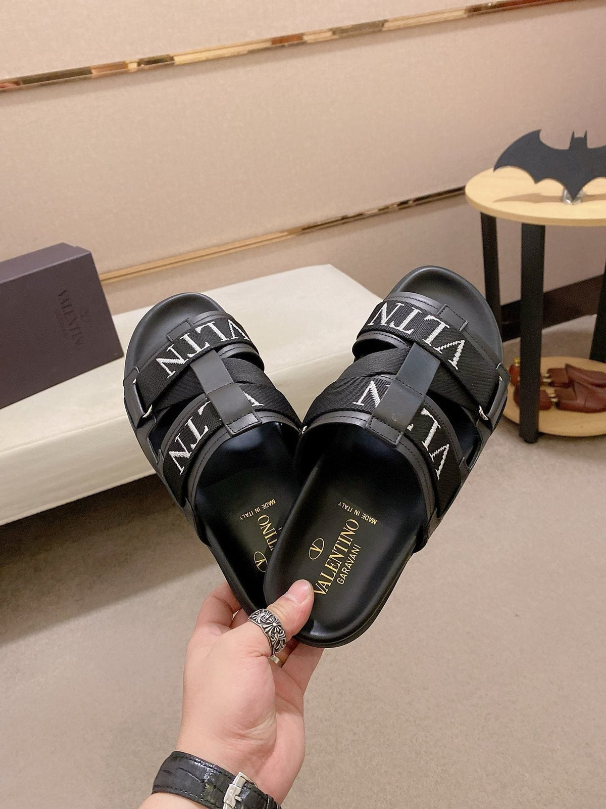 Valentino VLTN Strap Slide Sandals