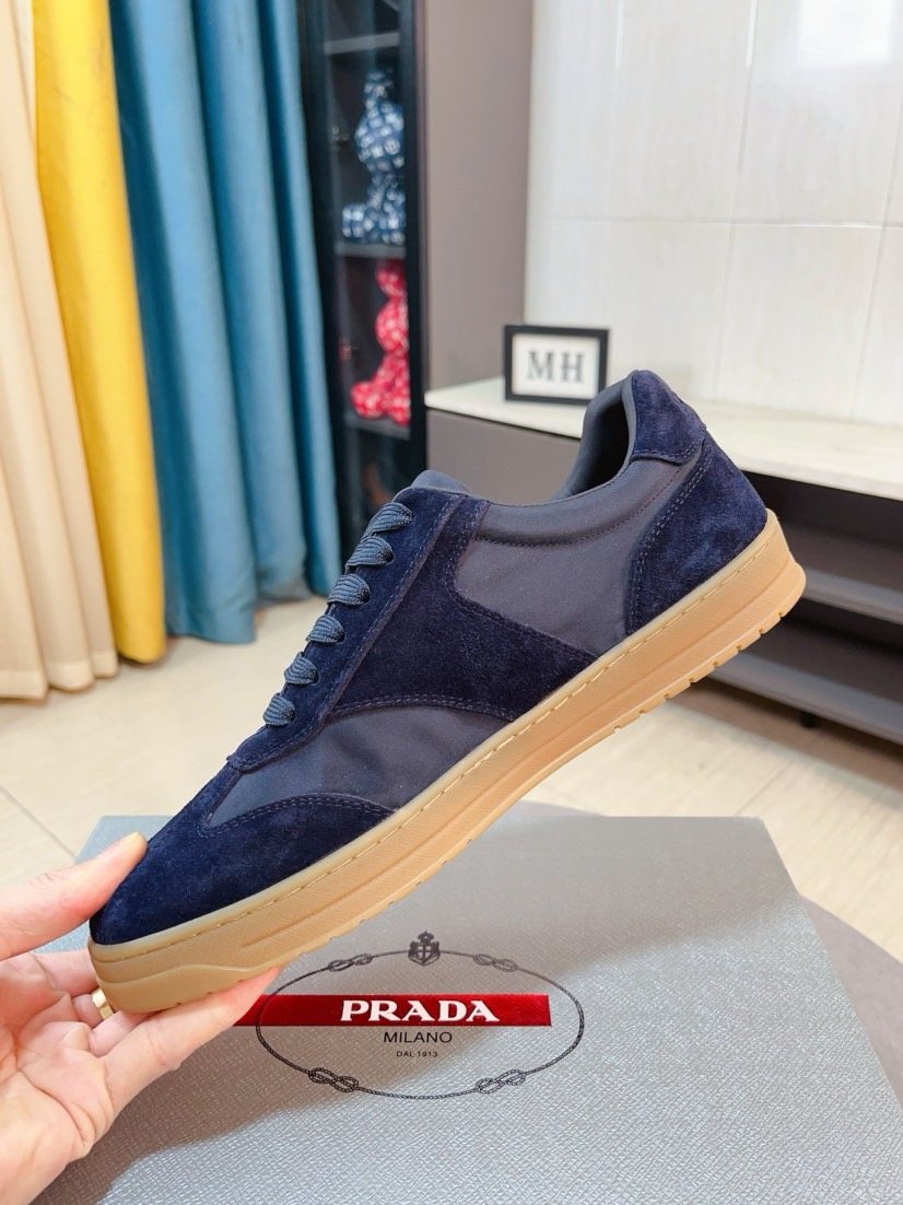 Prada Low-Top Gum Sole Sneakers