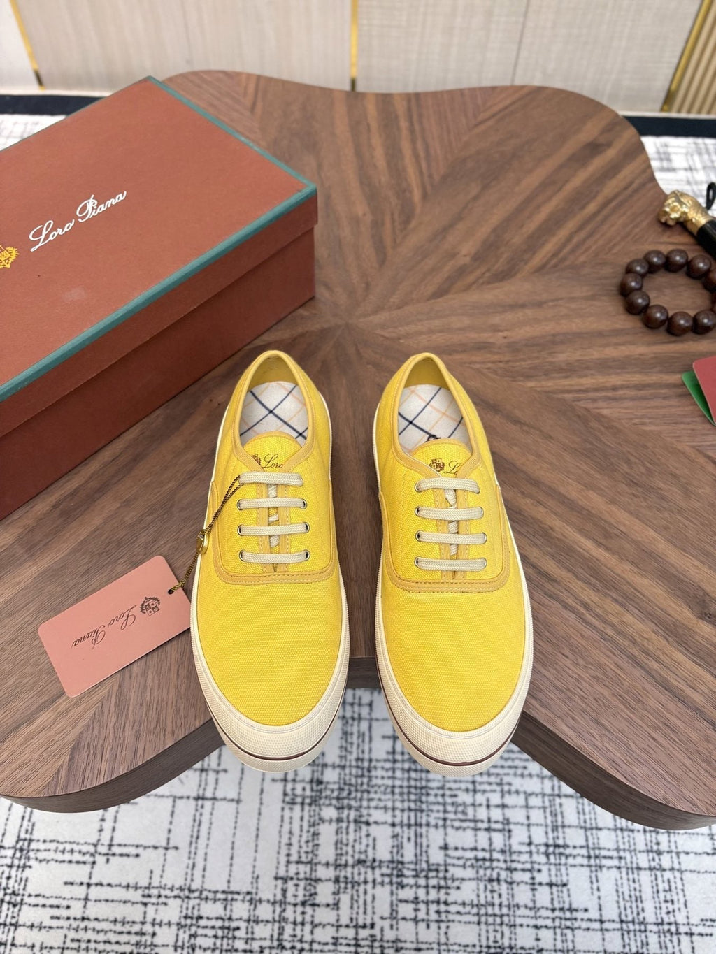 Loro Piana Low-Top Canvas Sneakers