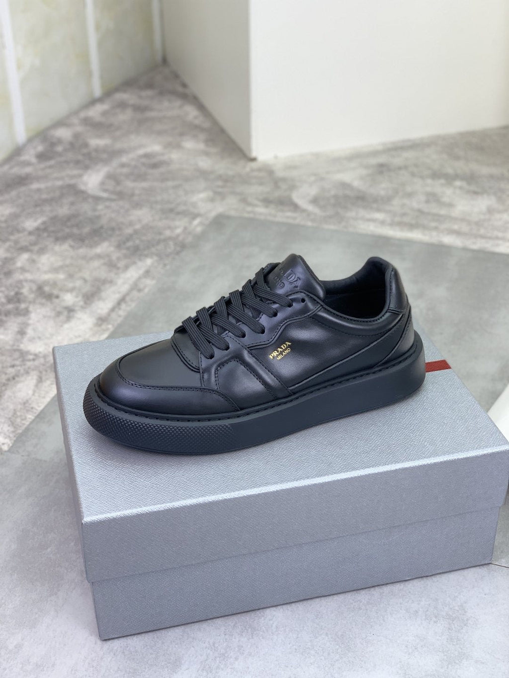 Prada Paneled Low-Top Sneakers