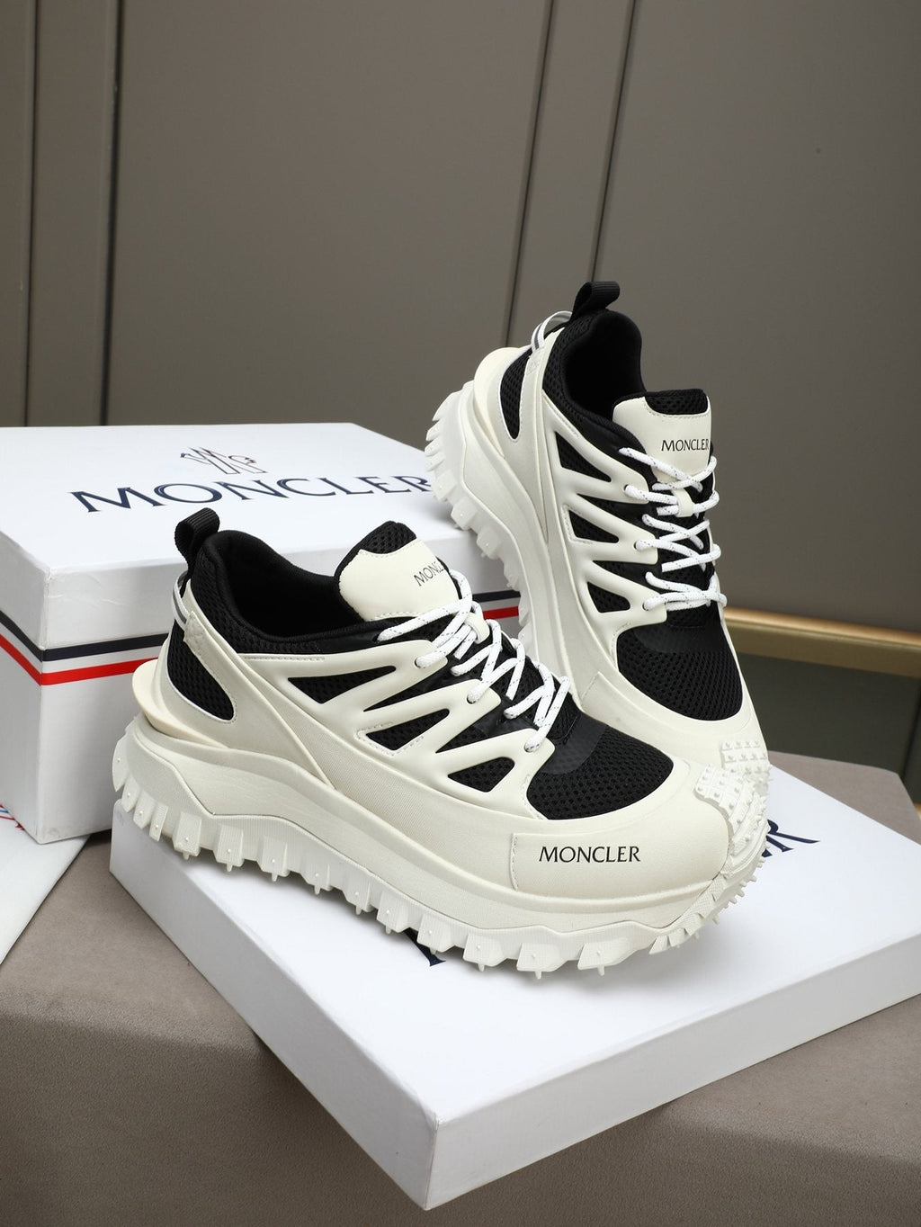 Moncler Men's Lug-Sole Trail Sneakers