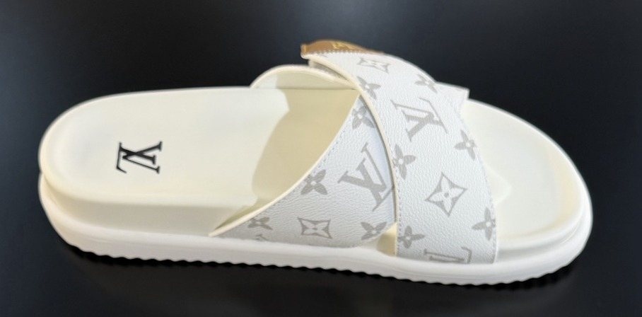 Louis Vuitton Monogram Cross-Strap Slide Sandals - Crossover Strap Design