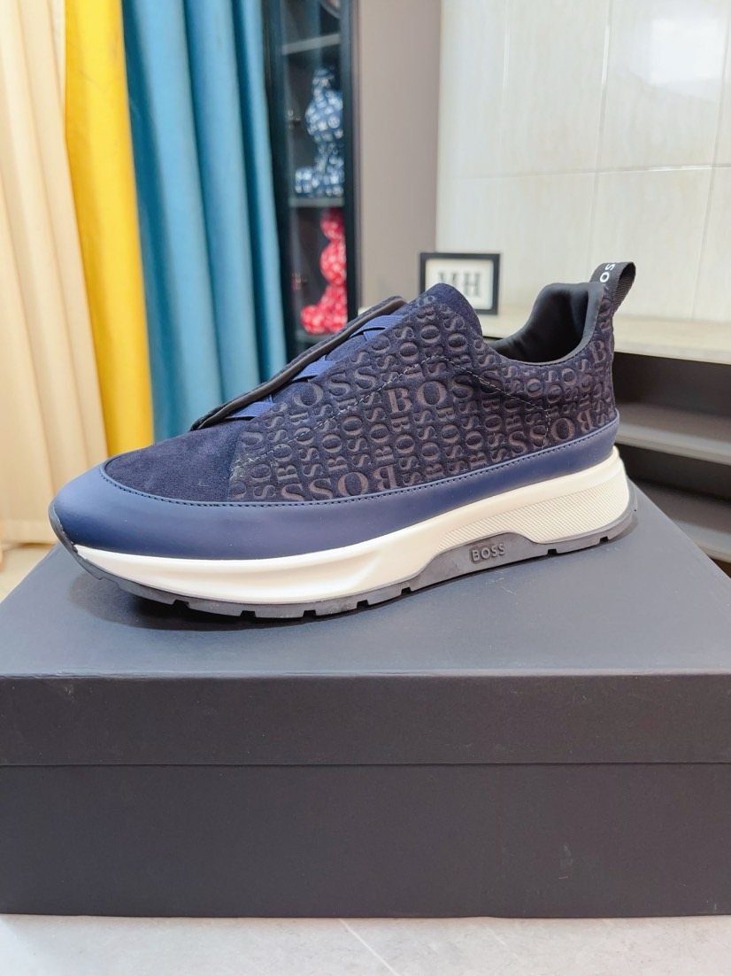 Hugo Boss Men's Textured Low-Top Sneakers