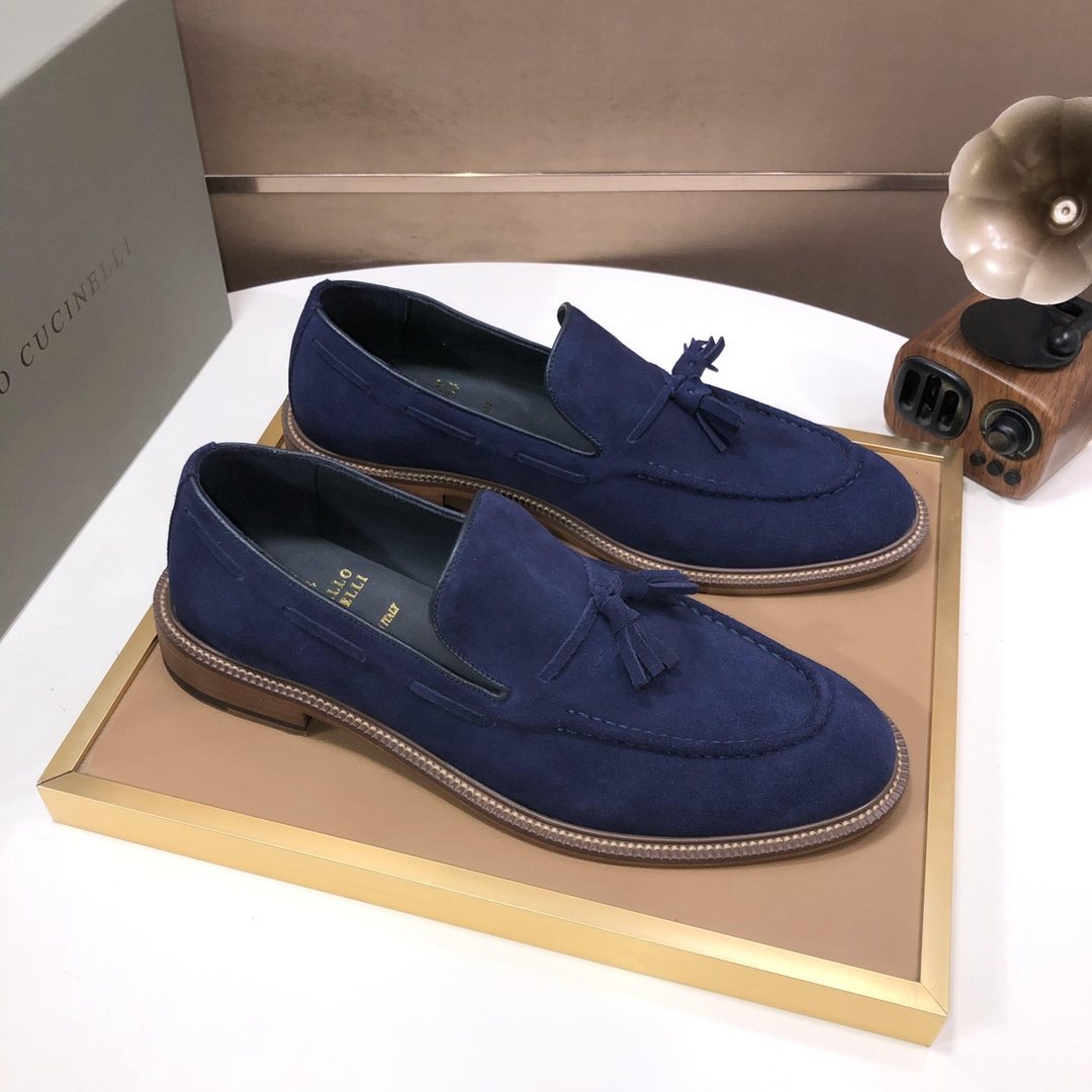 Brunello Cucinelli Men's Tassel Loafers - Rubber Sole