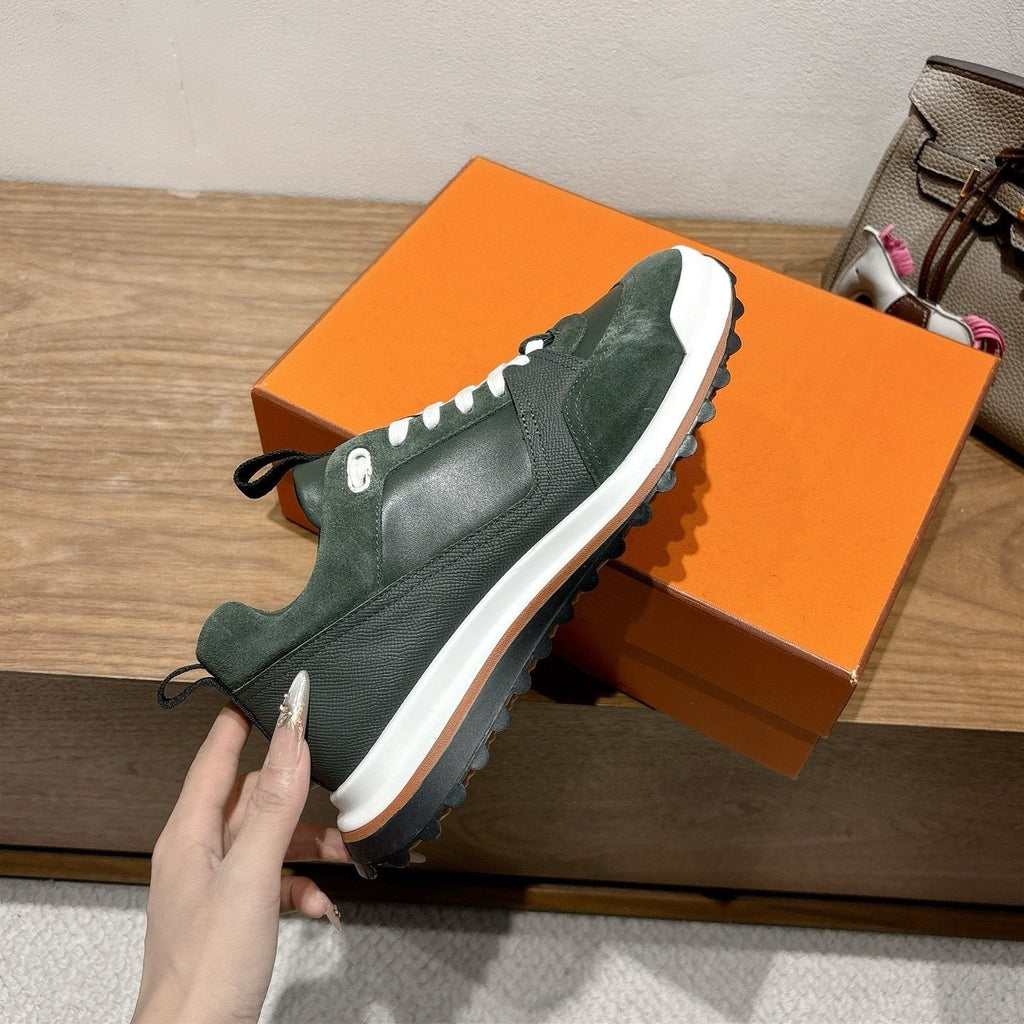 Hermès Paneled Low-Top Sneakers