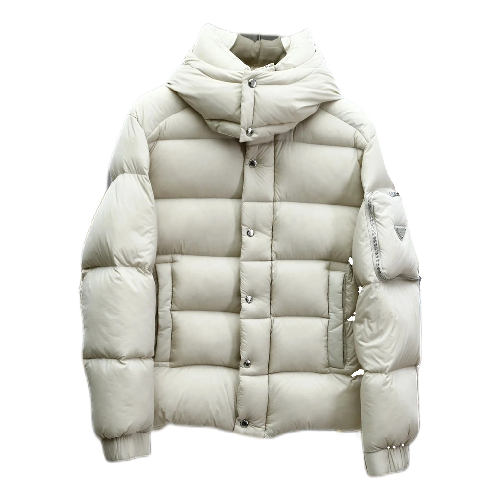 Prada Hooded Puffer Jacket – Sleeve Pouch | Italian Luxury Edition