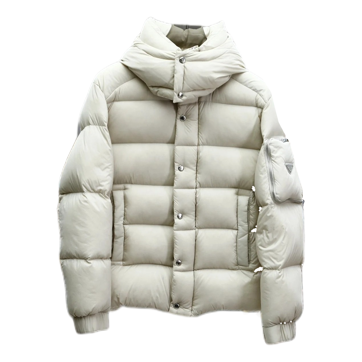 Prada Hooded Puffer Jacket – Sleeve Pouch | Italian Luxury Edition