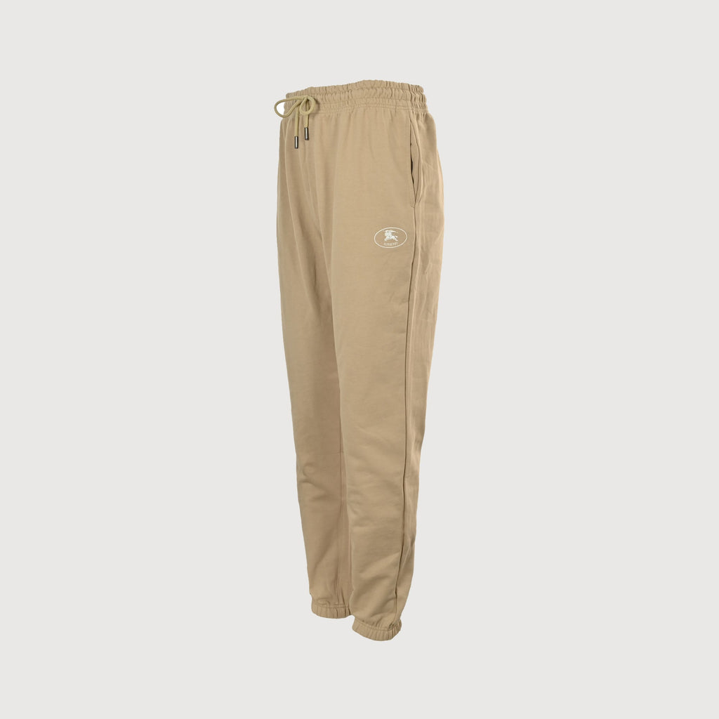Burberry 25FW Back Pocket Equestrian Knight Cross-Stitch Embroidery Jogger Trousers Khaki
