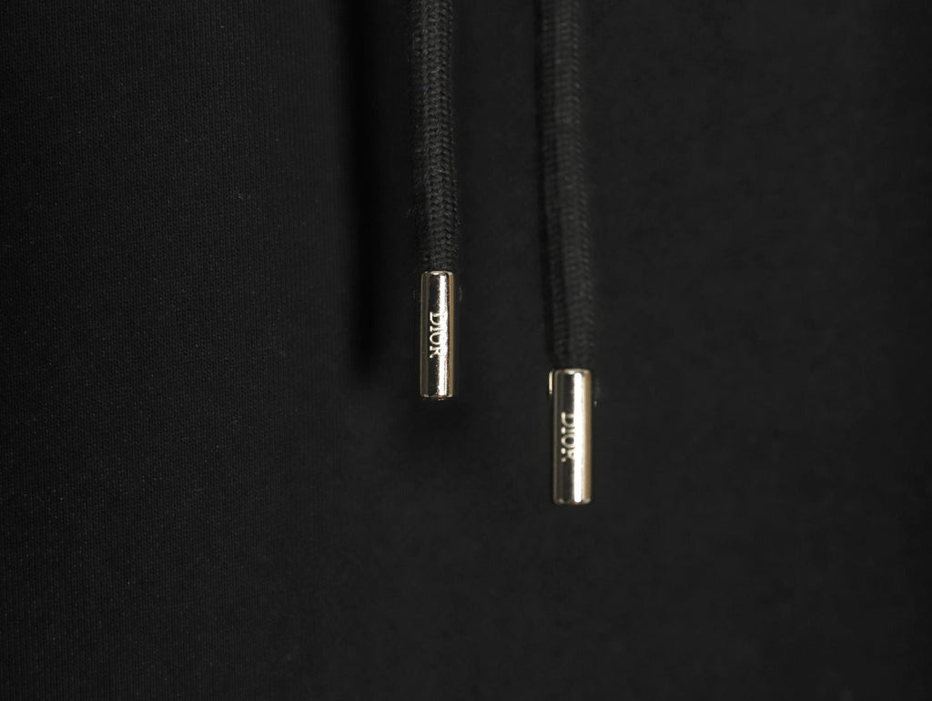 Dior CD Three-Color Badge Patch Hoodie - Black